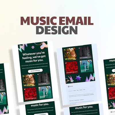 MUSIC EMAIL DESIGN branding design ecommercedesign email design email marketing email template email template design emailautomation emailmarketing illustration newsletter shopify ui