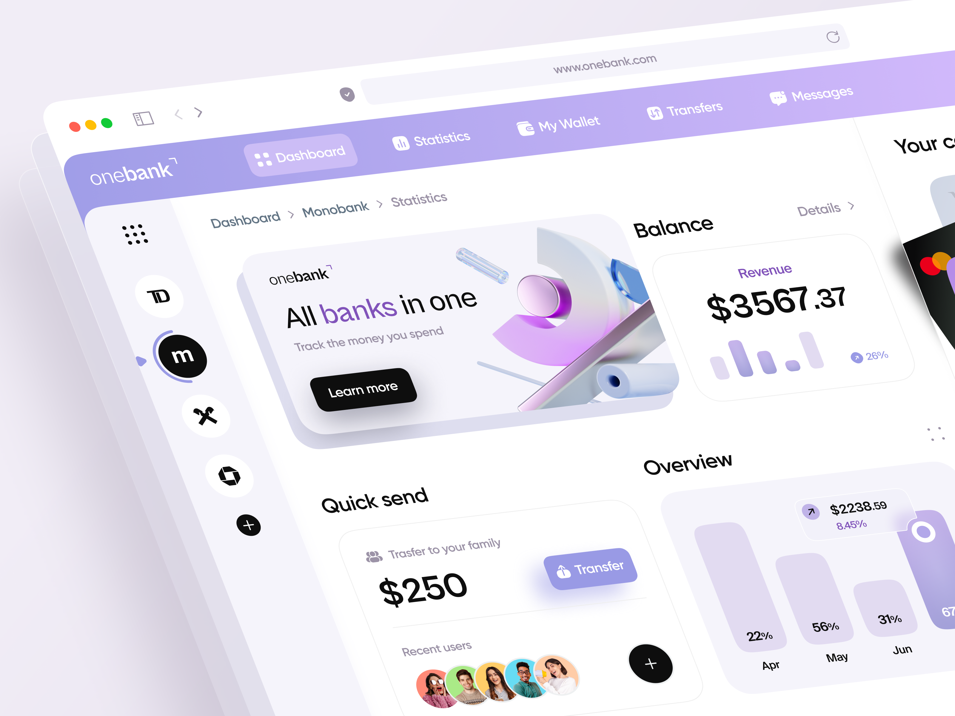 Example of Dashboard Design For Saas, Ai & Fintech