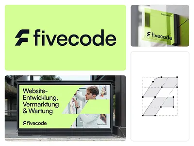 Fivecode brand book brand guidelines branding code develop f logo green guidelines logo style guide wordpress