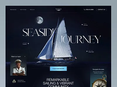 Website for a Travel Company ✦ Nautarion animation design interface product service startup ui ux web website