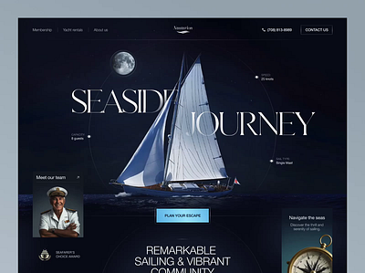 Website for a Travel Company ✦ Nautarion animation design interface product service startup ui ux web website