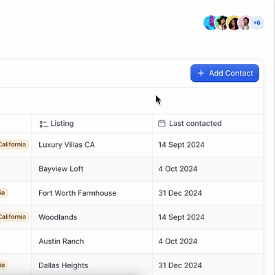 Row-level actions + confirmation toast. animation dashboard delete notification product design saas table toast