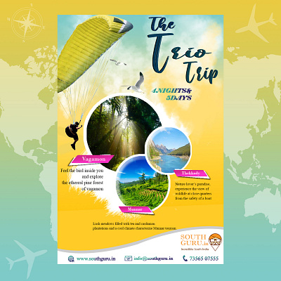 Travel Social Media Brochure animation branding graphic design logo motion graphics typography ui ux vector
