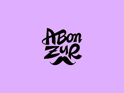 A Bonżur ! French Restaurant belcdesign branding customtype designlogo french logo logotype patrykbelc restaurant typo typography