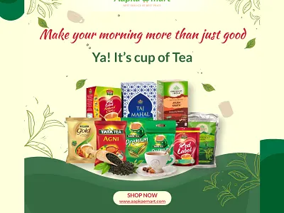 Tea Social Media Post animation branding graphic design logo motion graphics ui vector
