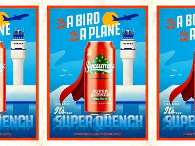 Illustration beer illustration super quench sycamore brewing