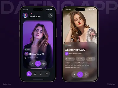 Modern Dating Mobile App – Find Love, Connect & Chat Seamlessly app app design dating app ios love app mobile mobile app online dating app social app