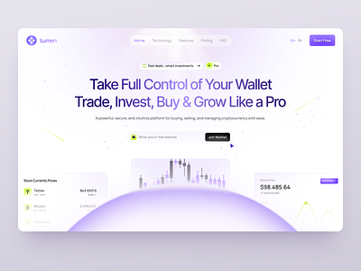 UI-UX for Cryptocurrency Trading design interface product service startup ui ux web website