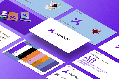 FirstVitals: Brand Identity for Healthcare Innovation biotech brand identity branding design healthcare healthcarebranding logo medtech minimalist visualidentity
