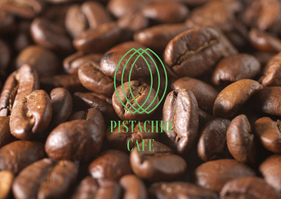 Pistachio Cafe graphic design logo logo design pistachio cafe