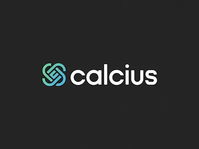 Calcius Minimalist Wordmark logo wth Futuristic Geometric Symbol branding design graphic design illustration logo logo design typography ui ux vector