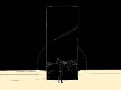 Carving Purpose abstract carver carving composition conceptual illustration design development dual meaning figure figure illustration illustration laconic lines meaning minimal poster purpuse searching