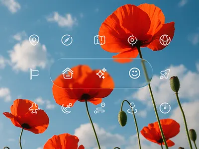 Iconstica Icon Pack featuring Figma’s new glass effect icon design icon library icon pack icon set
