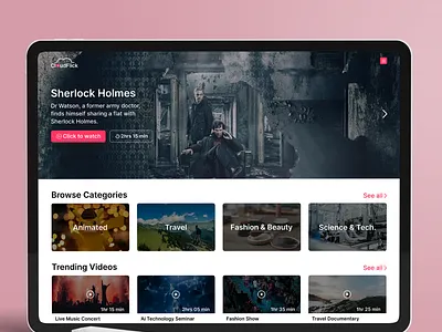 Cloudflick branding design graphic design streaming tv ui video