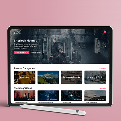 Cloudflick branding design graphic design streaming tv ui video