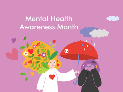 Mental Health Awareness april awareness branding colour design designer digital art digital illustration digitalart flowers graphic design illustration illustration art illustrator logo mental mentalhealth mentalissue