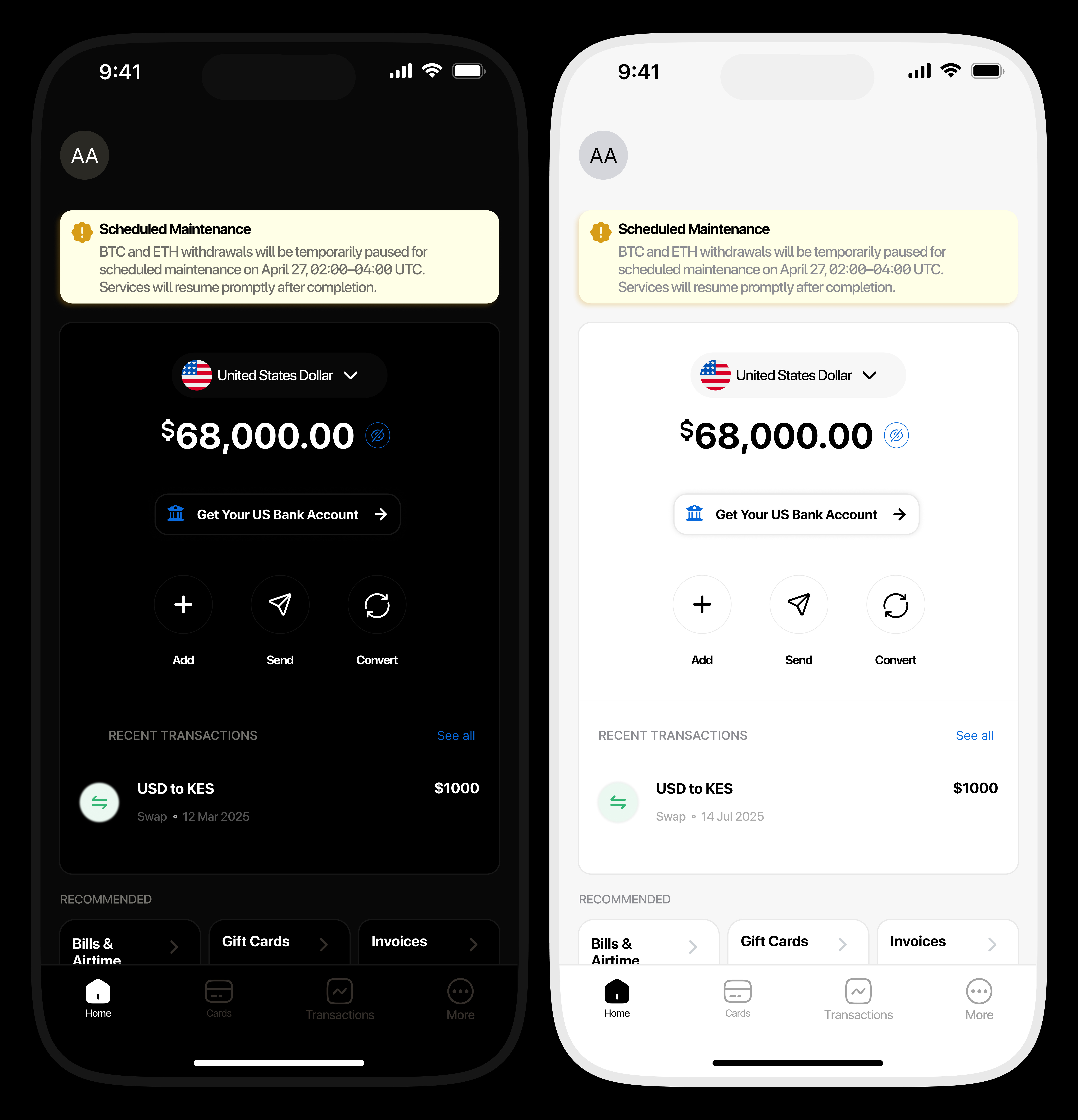 Case Study - Grey Finance Converted to Dark Mode branding design ui ux web design