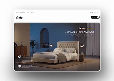 Immersive mattress Landing page design 3d animation branding graphic design hero hero section landing page logo motion graphics ui ui animation web design