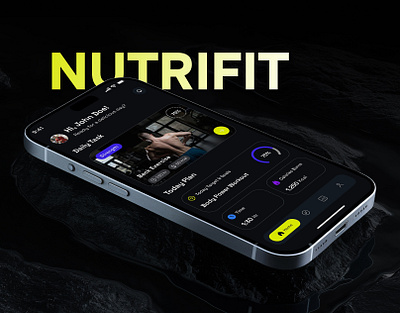 NutriFit – Nutrition & Fitness App ai fitness app animation branding clean diet fitness app fitness ui fitnessapp image recognition interaction ios meal app meal scanner nutrition trackingapp ui