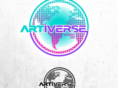 Logo concepts chipdavid dogwings earth globe logo vector