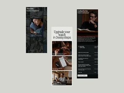 Product Page | Mobile design adaptive design branding design minimal mobile design modern website product ui uiux watch web development webdesign website