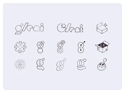 Logo sketches art direction character cute geometric hand made idea logo logotype pencil sketch playful process rough sketch