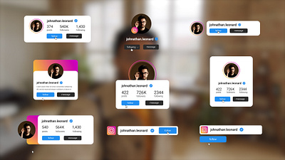 Instagram Follow Aftereffect Template aftereffect follow instagram profile ui
