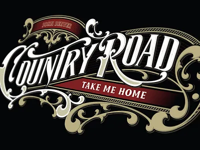 Country Road available bar barbershop barbershoplogo branding commission design graphic design handdrawn handlettering illustration lettering logo tattoologo tattooshop victorian victoriandesign victorianstyle vintage vintagelogo