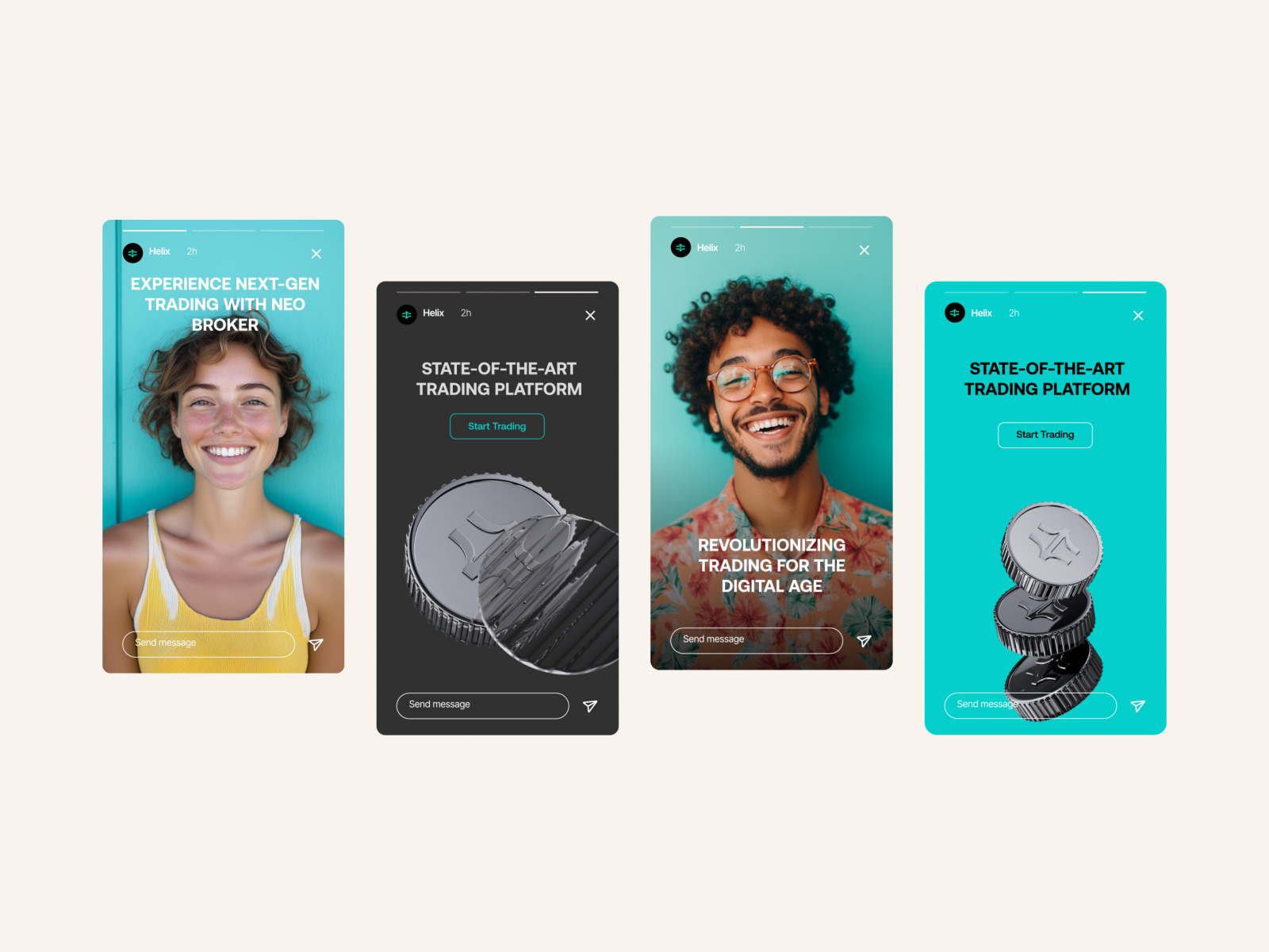 Brand Assets broker composition financial fintech forex graphic design reels social media stories templates trading