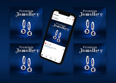 Premium Jewellery Ad Design branding design graphic design illustration logo social media post vector