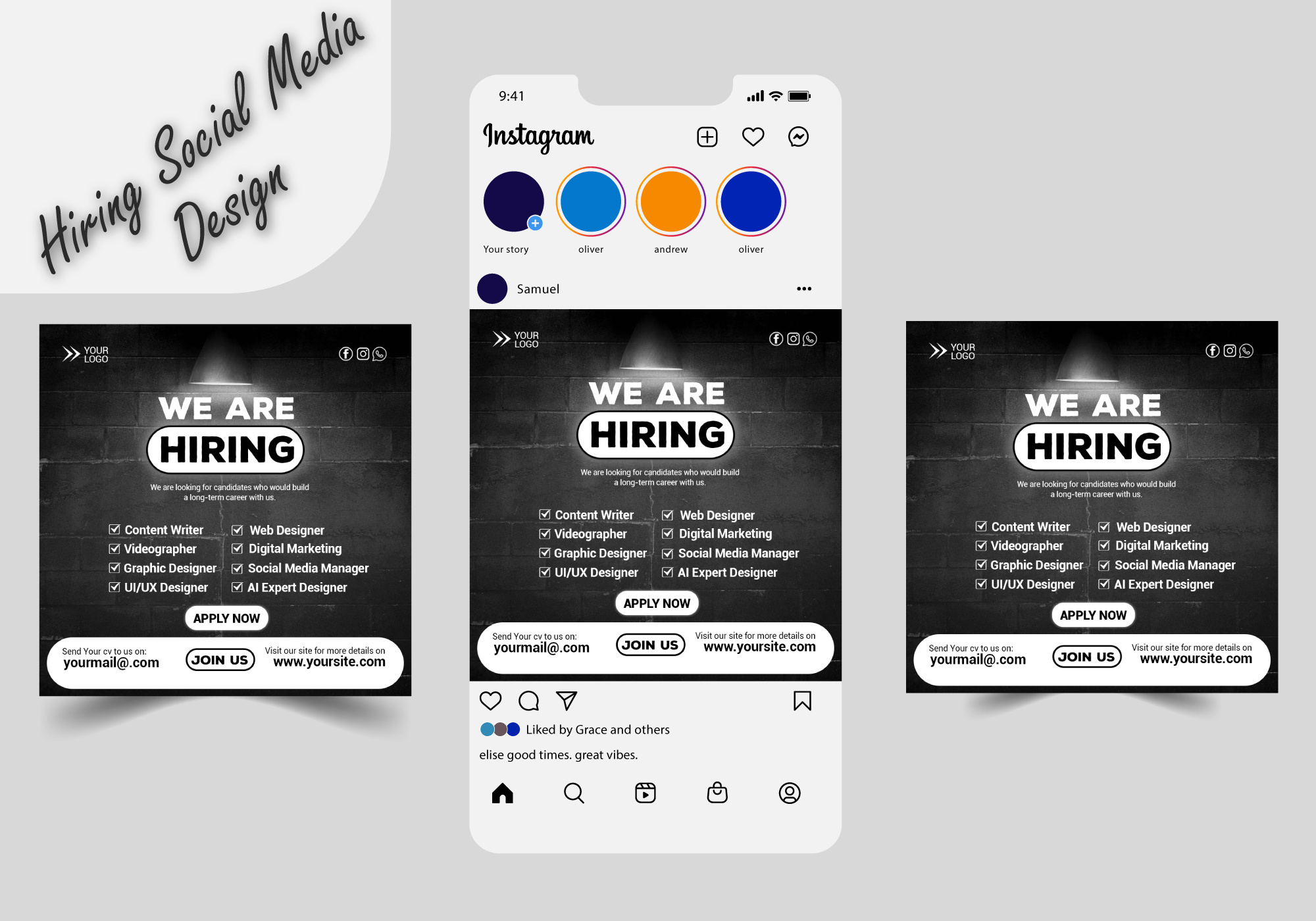 Hiring Social Media Design adobeillustrator adobephotoshop branding design graphic design hiring design hiring social media post illustration logo mockupfile social media post design social media post designer ui