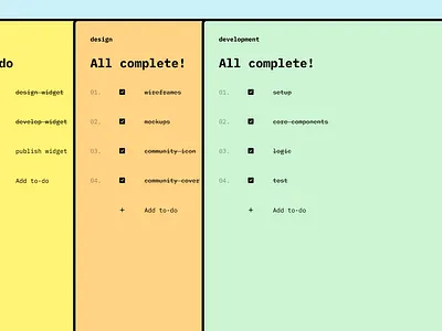What To-Do figma sticky note to do list ui ux
