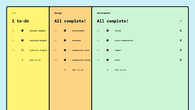 What To-Do figma sticky note to do list ui ux