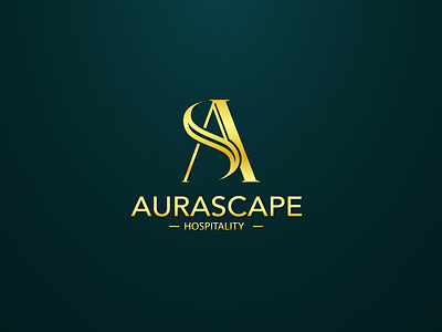 Aurascape Hospitality Logo design trendy professional logo