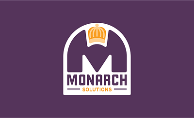 Monarch Solutions Branding branding crown gold logo monarch public affairs purple