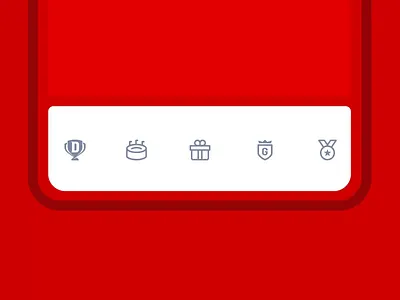 Bottom Nav Bar Icon / Dream 11 adobe aftereffects animation branding design flat graphic design icon illustration minimal motion graphics ui