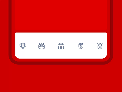 Bottom Nav Bar Icon / Dream 11 adobe aftereffects animation branding design flat graphic design icon illustration minimal motion graphics ui