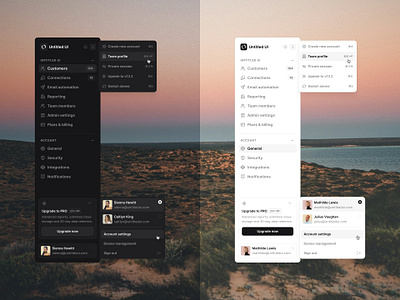Simple sidenav — Untitled UI nav menu navigation sidebar sidenav ui design user interface