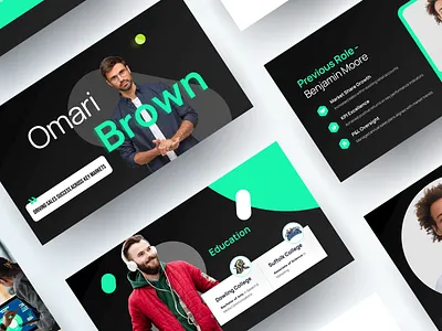 Portfolio Profile Pitch Deck branding designer google slides graphic design personal portfolio pitch deck portfolio design powerpoint design powerpoint presentation ppt slides presentation design profile