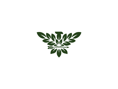 Eco eagle leaf logo arrow bird eagle eco falcon graphic design green hawk healthy herbal leaf minimal nature organic wings