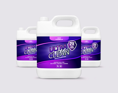 Gallon Bottle Label & Packaging Design branding business business identity can chemical cleaner cleaning engine gallon label hygiene label design marketing medical package packaging petrol plastic protective storage