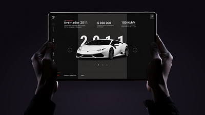 Ferrari & Lamborghini screen design branding cars ferrari interface lamborghini logo screen ui ux