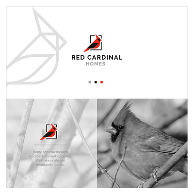 Elegant & Strong Branding for Red Cardinal Homes brandidentity branding graphic design logo logodesign vector