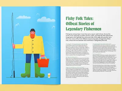 Fishy Folktales Illustration boots illustration character illustration colorful digital art editorial illustration fisherman illustration fishing illustration illustration magazine illustration person illustration publication illustration raincoat illustration seaside illustration summer illustration summertime illustration