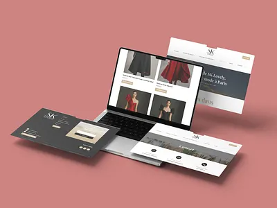 SK Lovely – Boutique en ligne & site vitrine pour une créatrice divi eshop fashion ui woocommerce wordpress
