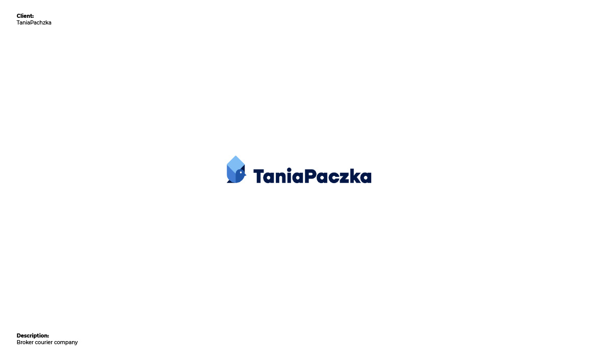 📦 🕊️ Logo TaniaPaczka for courier delivery service branding design dribbble graphic design identity logo logotype