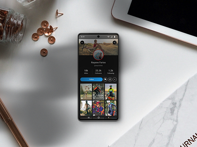 User profile • Bike App app app design bike branding design figma road bike ui ux