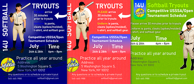 Design Promotional Banner for Softball Team adobe adobe photoshop ai banner design branding fiverr flyer freelance graphic design graphic designer illustrator poster design social media design sora upwork