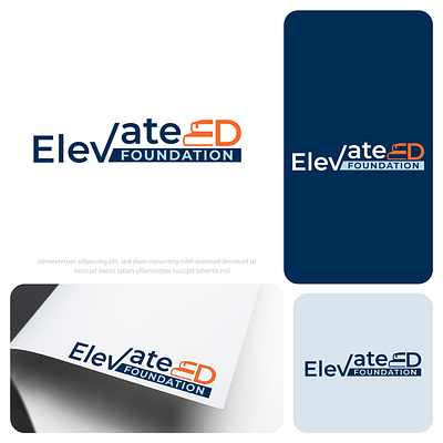 Modern Logo Design for ElevateED Foundation – Bold, Clean & Purp minimalist logo