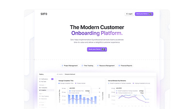 Sero.so Landing Page b2b clean landing page light marketing minimal onboarding purple saas site ui ux web design white yc ycombinator